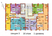Поверхове планування квартир в будинку за адресою Відрадний проспект 93/2 (7)