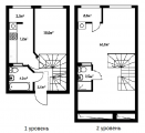 2-комнатная планировка квартиры в доме по адресу Богуславская улица 1-6 (6)