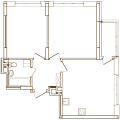 2-комнатная планировка квартиры в доме по адресу Правды проспект 41а