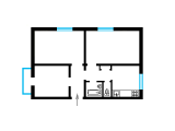 3-комнатная планировка квартиры в доме по проекту 1-424-15