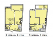 3-комнатная планировка квартиры в доме по адресу Глубочицкая улица 13