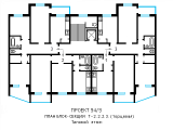 Поэтажная планировка квартир в доме по проекту 94/9