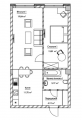 1-комнатная планировка квартиры в доме по адресу Гончара Олеся улица 69