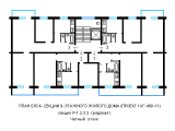 Поэтажная планировка квартир в доме по проекту 1-КГ-480-11