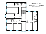 Поэтажная планировка квартир в доме по проекту 1-228-5