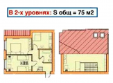 3-комнатная планировка квартиры в доме по адресу Валовня Карпа улица 12/1