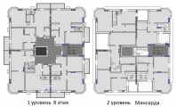 Поэтажная планировка квартир в доме по адресу Молодежная улица 7 (3)
