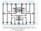Поэтажная планировка квартир в доме по проекту 1-464А-51