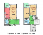 3-комнатная планировка квартиры в доме по адресу Глубочицкая улица 13 (4)