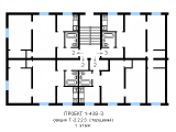 Поэтажная планировка квартир в доме по проекту 1-438-3