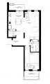 2-комнатная планировка квартиры в доме по адресу Победы проспект 72