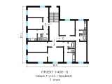 Поверхове планування квартир в будинку по проєкту 1-406-13