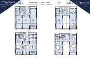 3-комнатная планировка квартиры в доме по адресу Жмаченко генерала улица 26 (2)