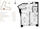 1-комнатная планировка квартиры в доме по адресу Лютеранская улица 14в