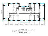 Поэтажная планировка квартир в доме по проекту 134