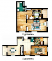 4-комнатная планировка квартиры в доме по адресу Кудрявская улица 24а