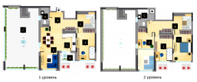 4-кімнатне планування квартири в будинку за адресою Перемоги проспект 5в