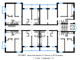 Поэтажная планировка квартир в доме по проекту арх. Каток Л. Б.