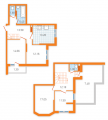 4-комнатная планировка квартиры в доме по адресу Бориспольская улица 40 (2)
