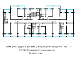 Поэтажная планировка квартир в доме по проекту 1-КГ-480-11у