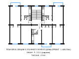 Поэтажная планировка квартир в доме по проекту 1-480-15вк
