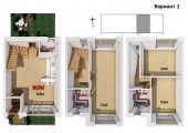 3-комнатная планировка квартиры в доме по адресу Озерная улица 101 (3)