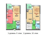 3-комнатная планировка квартиры в доме по адресу Глубочицкая улица 13 (4)