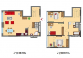 4-комнатная планировка квартиры в доме по адресу Дружбы Народов бульвар 2