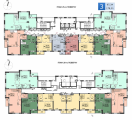 Поэтажная планировка квартир в доме по адресу Гмыри / Коллекторная №32
