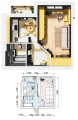 1-комнатная планировка квартиры в доме по адресу Столичная улица 1 (3)