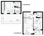 2-комнатная планировка квартиры в доме по адресу Ступки Богдана переулок 3