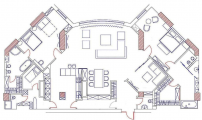 4-комнатная планировка квартиры в доме по адресу Мазепы Ивана улица (Январского восстания улица) 11б