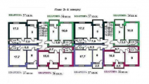 Поверхове планування квартир в будинку за адресою Полтавська вулиця 31е