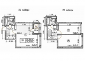 2-комнатная планировка квартиры в доме по адресу Гулака Николая улица 4