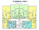 Поверхове планування квартир в будинку за адресою Львівська вулиця 1а к3