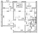 2-комнатная планировка квартиры в доме по адресу Кургузова улица 11д