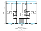 Поэтажная планировка квартир в доме по проекту 1-60