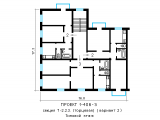 Поэтажная планировка квартир в доме по проекту 1-406-5