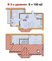 3-комнатная планировка квартиры в доме по адресу Валовня Карпа улица 18