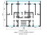 Поэтажная планировка квартир в доме по проекту 1-60