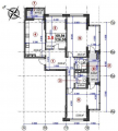 3-кімнатне планування квартири в будинку за адресою Бульварно-Кудрявська вулиця (Воровського вулиця) 15а
