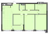 3-комнатная планировка квартиры в доме по адресу Северо-Сырецкая улица дом 2