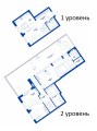 3-комнатная планировка квартиры в доме по адресу Набережно-Рыбальская улица 9