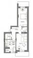 2-комнатная планировка квартиры в доме по адресу Шевченко улица 85 (2)