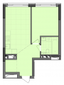 1-комнатная планировка квартиры в доме по адресу Северо-Сырецкая улица дом 2