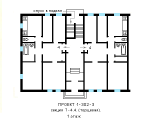 Поверхове планування квартир в будинку по проєкту 1-302-3