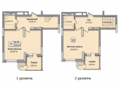 1-кімнатне планування квартири в будинку за адресою Кондратюка Юрія вулиця 1