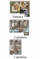 5-комнатная планировка квартиры в доме по адресу Пимоненко Николая улица 21