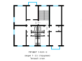 Поэтажная планировка квартир в доме по проекту 1-424-3