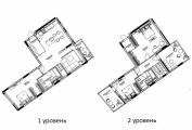 3-комнатная планировка квартиры в доме по адресу Набережно-Рыбальская улица №11